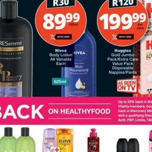 Body lotion nivea  at Checkers