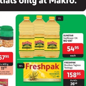 Sunflower oil at Makro