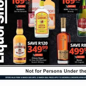  Chivas Regal at Checkers