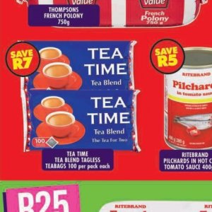 Tea at Shoprite