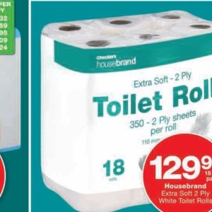 Toilet rolls at Checkers