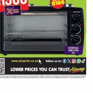 Oven at Shoprite