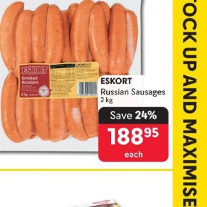 Sausages at Makro