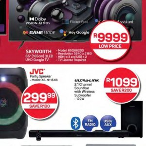 TV set at Pick n Pay Hyper