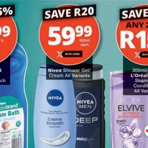Shower gel nivea  at Checkers