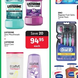 Mouthwash listerine  at Makro