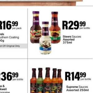 Sauces at Take n Pay