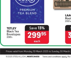 Tea at Makro