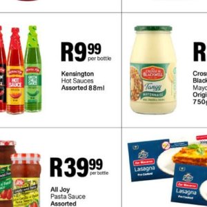 Sauces at Take n Pay