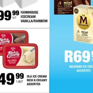 Ice cream at Take n Pay