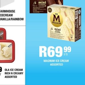 Ice cream at Take n Pay