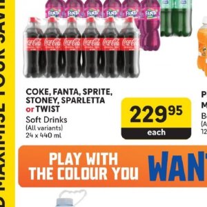 Fizzy drink at Makro