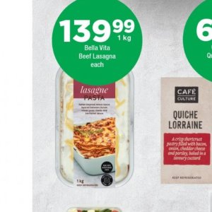 Lasagne at OK Foods
