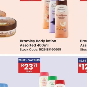 Body lotion at Africa Cash and Carry