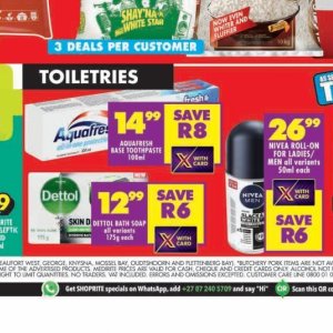 Toothpaste aquafresh  at Shoprite
