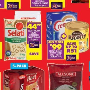 Sugar at Shoprite