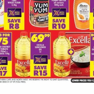 Sunflower oil at Shoprite