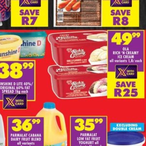 Ice cream at Shoprite