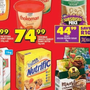 Peanut butter at Shoprite