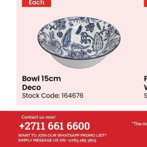 Bowl at Africa Cash and Carry