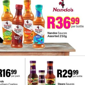 Sauces at Take n Pay