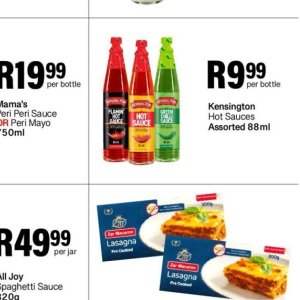 Sauces at Take n Pay
