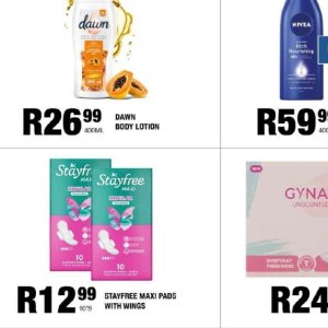 Body lotion at Take n Pay