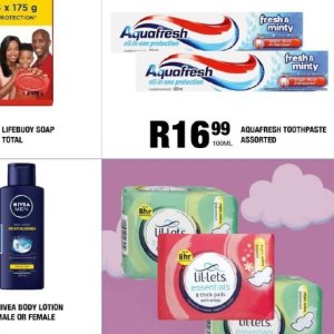 Toothpaste aquafresh  at Take n Pay