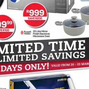 Microwave oven at Pick n Pay Hyper