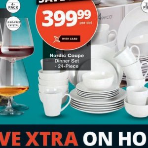 Dinner set at Checkers