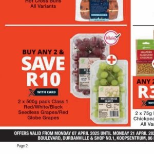 Grapes at Checkers