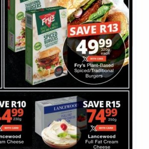 Spiced burgers at Checkers