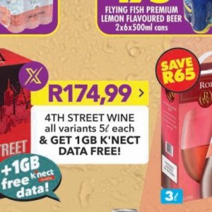 Wine at Shoprite