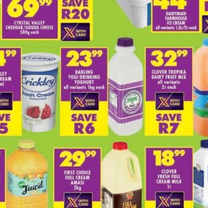 Yoghurt at Shoprite