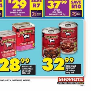 Meatballs at Shoprite