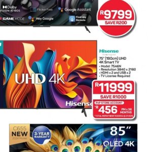 TV set at Pick n Pay Hyper