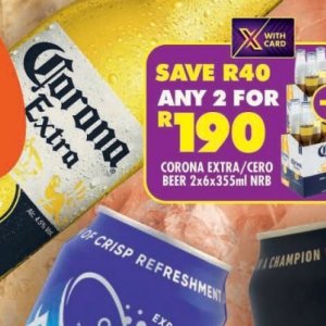 Beer corona  at Shoprite