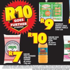 Yoghurt at Shoprite