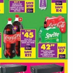 Fizzy drink at Shoprite