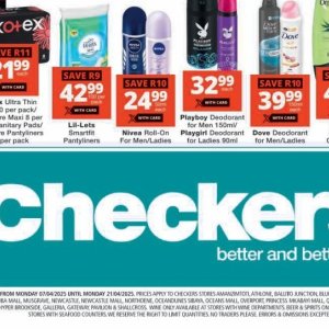   at Checkers