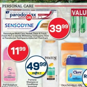Toothpaste at Pick n Pay Hyper