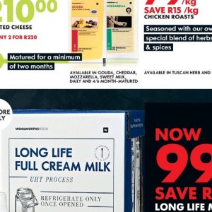 Mozzarella at Woolworths