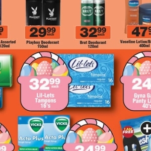 Tampons at Check Star