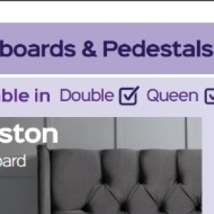 Headboard at Sleepmasters