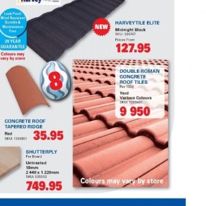 Roof tiles at Cashbuild