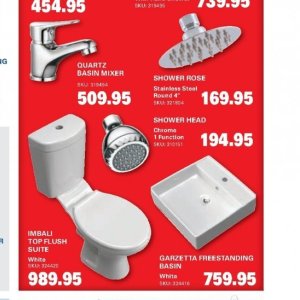 Hand shower at Cashbuild