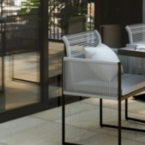 A set of garden furniture at Leroy Merlin