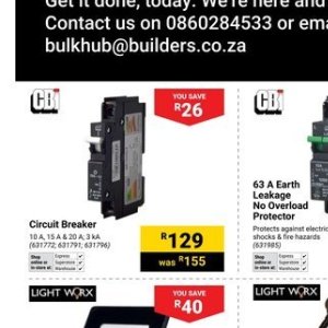Circuit breaker at Builders Warehouse