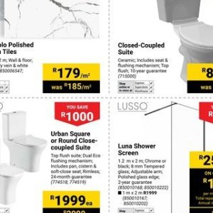 Shower at Builders Warehouse