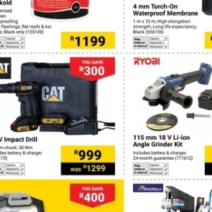 Grinder at Builders Warehouse